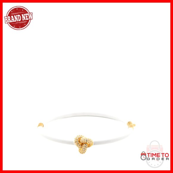 Double Knot Pave Hinged Bangle Elegant Minimal Chic Jewelry Bracelet